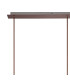 Ghent Linear Pendant 3 Light Adjustable E27 Mocha/Smoke Fade Glass-5