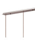 Ghent Linear Pendant 4 Light Adjustable E27 Mocha/Smoke Fade Glass-6