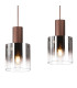 Ghent Linear Pendant 4 Light Adjustable E27 Mocha/Smoke Fade Glass-7