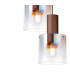 Ghent 50cm Round Pendant 3 Light Adjustable E27 Mocha/Iridescent Fade Glass-7