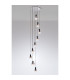 Ghent 80cm Round Pendant 9 Light Adjustable E27 Black/Iridescent Fade Glass Item Weight: 22kg-3