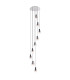 Ghent 80cm Round Pendant 9 Light Adjustable E27 Black/Iridescent Fade Glass Item Weight: 22kg-4