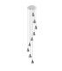 Ghent 80cm Round Pendant 9 Light Adjustable E27 Black/Smoke Fade Glass Item Weight: 22kg-4