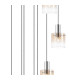 Ghent 90cm Round Pendant 9 Light E27 Polished Nickel/Black/Amber Fade Glass Item Weight: 22kg-6