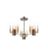 Ghent 54cm Semi Flush Light 3 x E27 Mocha/Amber Fade Glass-1