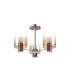 Ghent 54cm Semi Flush Light 3 x E27 Mocha/Amber Fade Glass-4