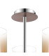 Ghent 54cm Semi Flush Light 3 x E27 Mocha/Amber Fade Glass-5