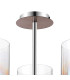 Ghent 54cm Semi Flush Light 3 x E27 Mocha/Iridescent Fade Glass-5