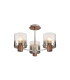 Ghent 54cm Semi Flush Light 3 x E27 Mocha/Smoke Fade Glass-1