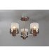 Ghent 54cm Semi Flush Light 3 x E27 Mocha/Smoke Fade Glass-3