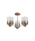 Ghent 54cm Semi Flush Light 3 x E27 Mocha/Smoke Fade Glass-4