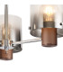 Ghent 54cm Semi Flush Light 3 x E27 Mocha/Smoke Fade Glass-7
