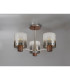 Ghent 54cm Semi Flush Light 3 x E27 Mocha/Smoke Fade Glass-8