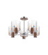 Ghent 60cm Semi Flush Light 5 x E27 Mocha/Iridescent Fade Glass-1