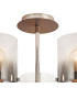 Ghent 60cm Semi Flush Light 5 x E27 Mocha/Smoke Fade Glass-5