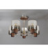 Ghent 60cm Semi Flush Light 5 x E27 Mocha/Smoke Fade Glass-8