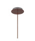 Ghent 20cm Single Pendant 1 Light Adjustable E27 Mocha/Amber Fade Glass-6