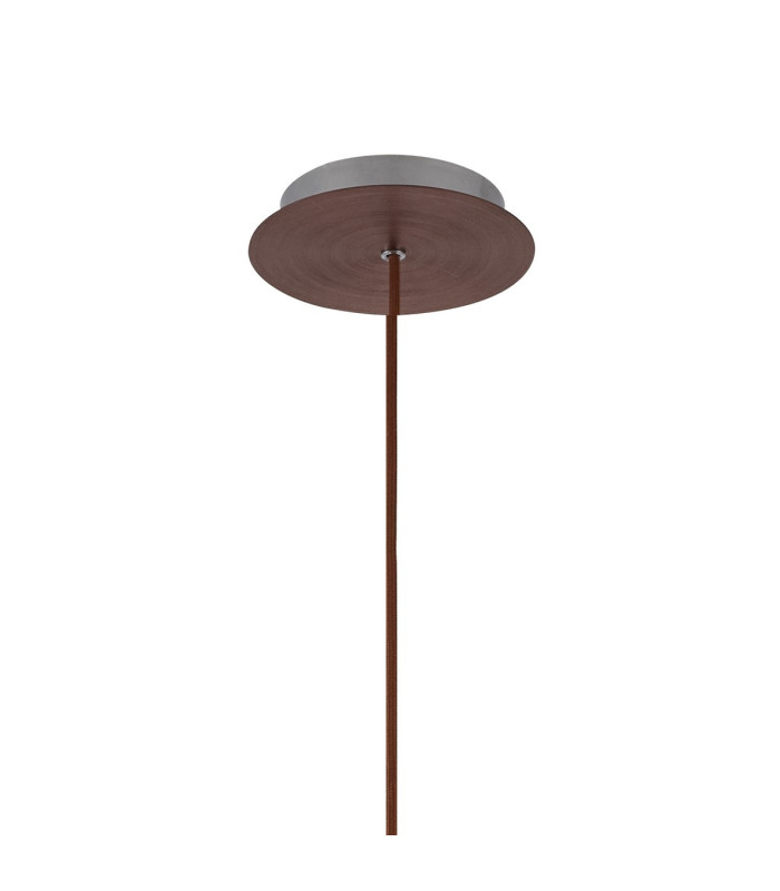 Ghent 20cm Single Pendant 1 Light Adjustable E27 Mocha/Amber Fade Glass-6