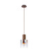 Ghent 20cm Single Pendant 1 Light Adjustable E27 Mocha/Iridescent Fade Glass-5