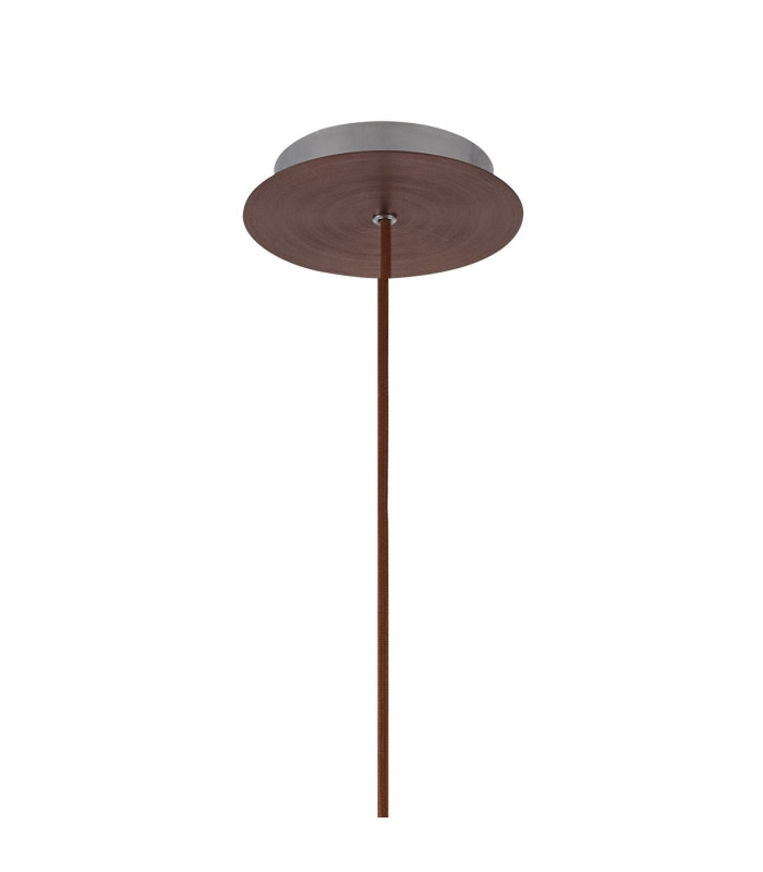 Ghent 20cm Single Pendant 1 Light Adjustable E27 Mocha/Iridescent Fade Glass-6