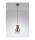 Ghent 20cm Single Pendant 1 Light Adjustable E27 Mocha/Iridescent Fade Glass-8