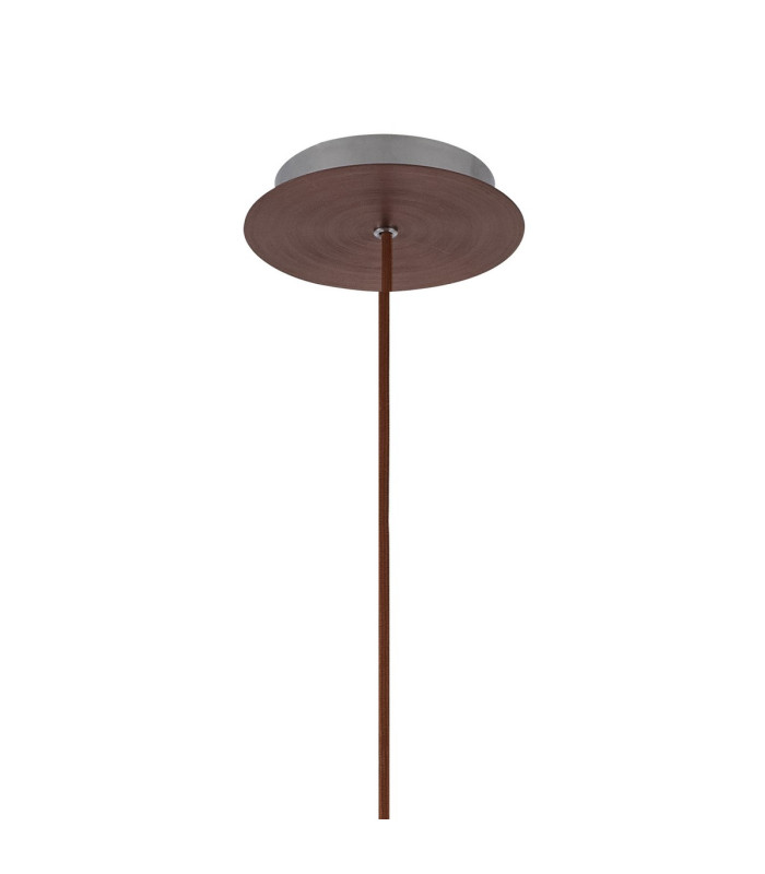 Ghent 20cm Single Pendant 1 Light Adjustable E27 Mocha/Smoke Fade Glass-6