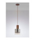 Ghent 20cm Single Pendant 1 Light Adjustable E27 Mocha/Smoke Fade Glass-8