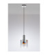 Ghent 20cm Single Pendant 1 Light Adjustable E27 Polished Nickel/Black/Iridescent Fade Glass-9