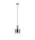 Ghent 20cm Single Pendant 1 Light Adjustable E27 Polished Nickel/Black/Smoke Fade Glass-5