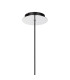 Ghent 20cm Single Pendant 1 Light Adjustable E27 Polished Nickel/Black/Smoke Fade Glass-6