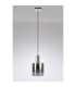 Ghent 20cm Single Pendant 1 Light Adjustable E27 Polished Nickel/Black/Smoke Fade Glass-8