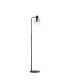 Ghent Floor Lamp 1 Light E27 Black / Iridescent Fade Glass-1