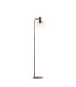 Ghent Floor Lamp 1 Light E27 Mocha / Amber Fade Glass-1