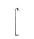 Ghent Floor Lamp 1 Light E27 Mocha / Amber Fade Glass-4