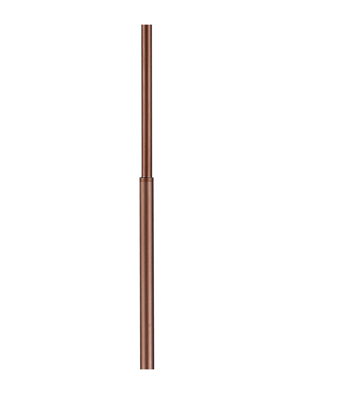 Ghent Floor Lamp 1 Light E27 Mocha / Amber Fade Glass-6