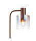 Ghent Floor Lamp 1 Light E27 Mocha / Iridescent Fade Glass-7
