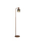 Ghent Floor Lamp 1 Light E27 Mocha / Smoke Fade Glass-1