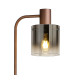 Ghent Floor Lamp 1 Light E27 Mocha / Smoke Fade Glass-7
