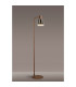 Ghent Floor Lamp 1 Light E27 Mocha / Smoke Fade Glass-8
