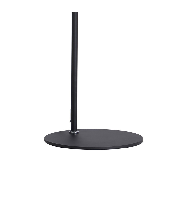 Ghent Large Floor Lamp 1 Light E27 Black / Amber Fade Glass-5