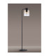 Ghent Large Floor Lamp 1 Light E27 Black / Amber Fade Glass-8
