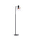 Ghent Large Floor Lamp 1 Light E27 Black / Iridescent Fade Glass-1