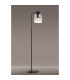 Ghent Large Floor Lamp 1 Light E27 Black / Iridescent Fade Glass-3