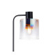 Ghent Large Floor Lamp 1 Light E27 Black / Iridescent Fade Glass-7