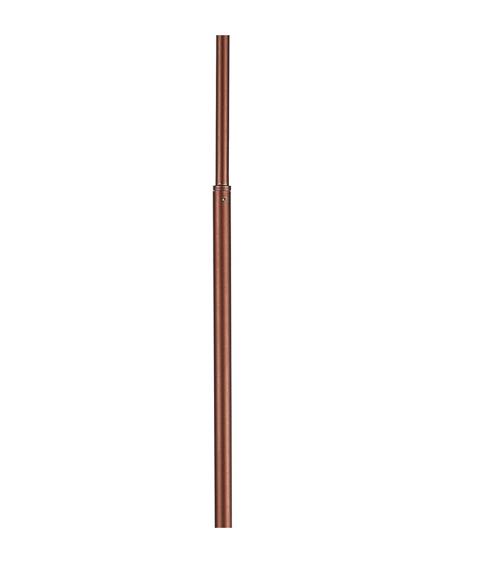 Ghent Large Floor Lamp 1 Light E27 Mocha / Amber Fade Glass-6