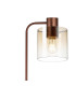 Ghent Large Floor Lamp 1 Light E27 Mocha / Amber Fade Glass-7
