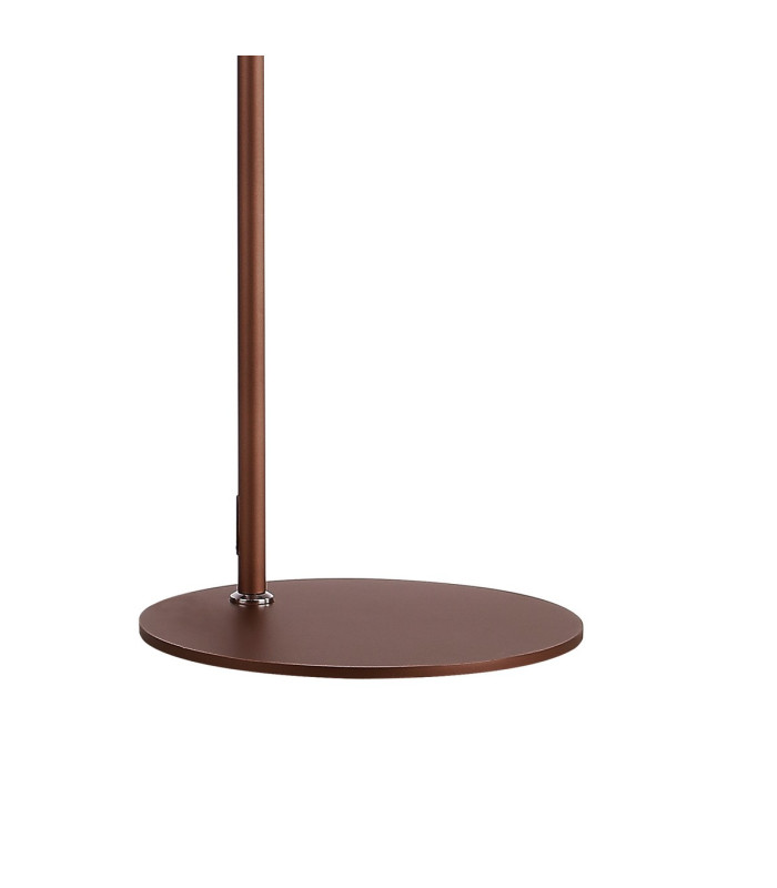 Ghent Large Floor Lamp 1 Light E27 Mocha / Iridescent Fade Glass-5