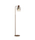 Ghent Large Floor Lamp 1 Light E27 Mocha / Smoke Fade Glass-1