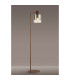 Ghent Large Floor Lamp 1 Light E27 Mocha / Smoke Fade Glass-3