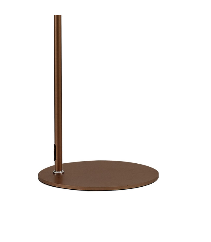 Ghent Large Floor Lamp 1 Light E27 Mocha / Smoke Fade Glass-5